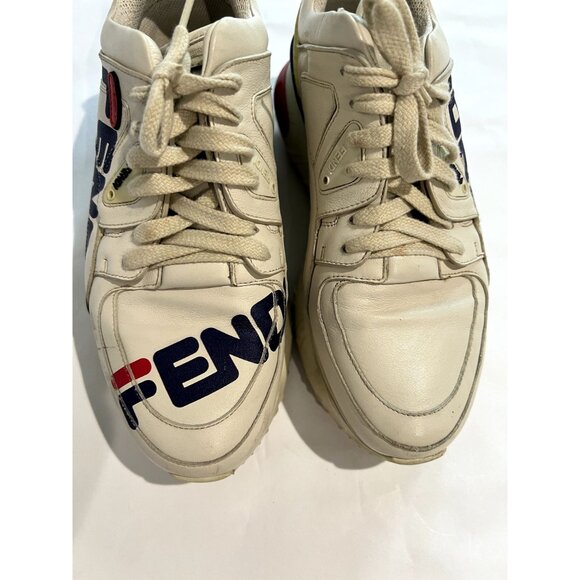 Fendi Mania Sneakers in Cream - Picture 3 of 8